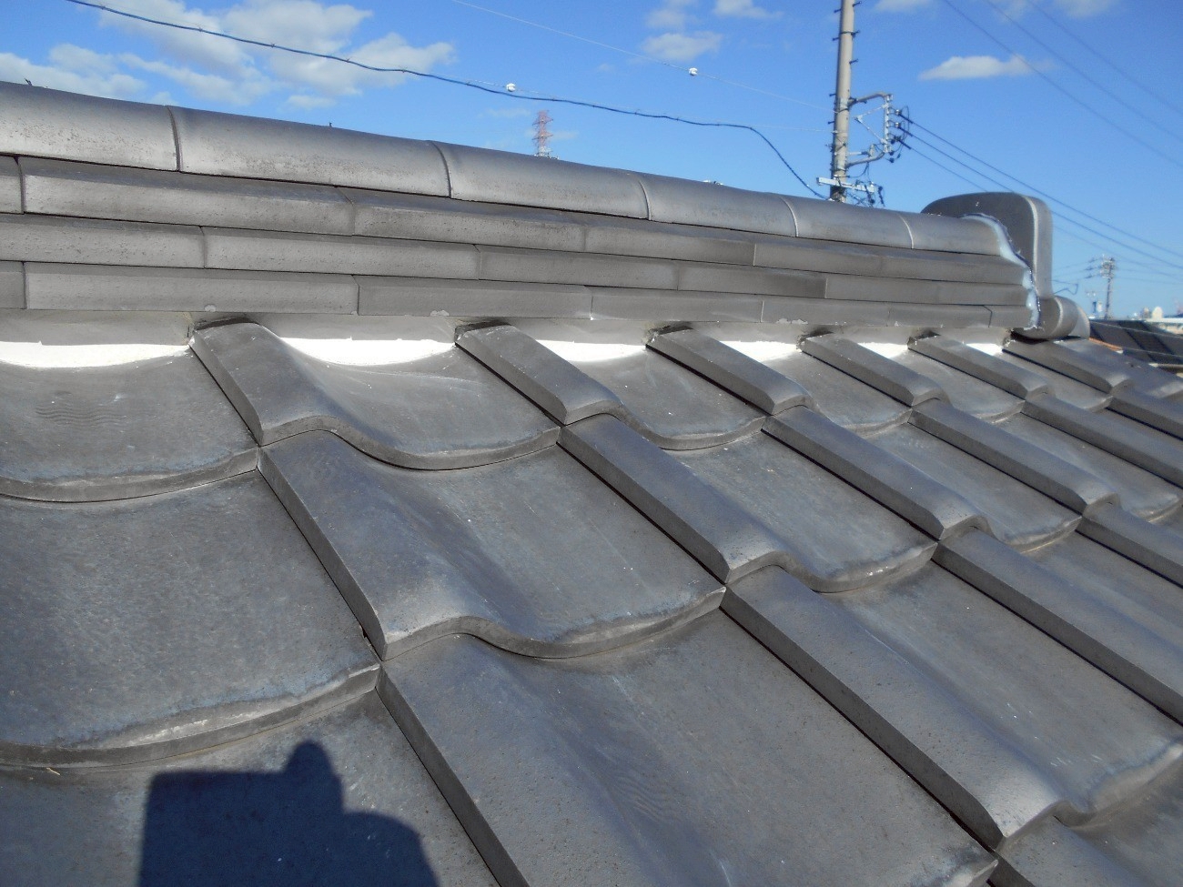 漆喰の詰め直し完了